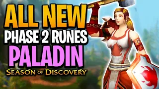 ALL NEW Paladin Runes For Phase 2 | Season of Discovery