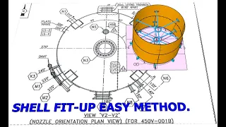 PRESSURE VESSEL, TANK, SILO, SHELL HORIZONTAL FIT-UP, TUTORIAL