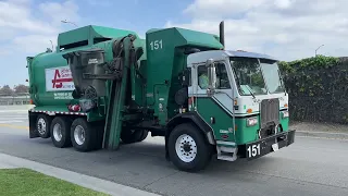 Athens Services trash truck #151 Peterbilt 320 part 8