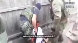 АТО, ООС. Украинские военные поймали сепаратиста.