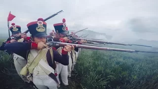 Waterloo 200: the ultimate action cam video - 8eme de Ligne, french infantry side