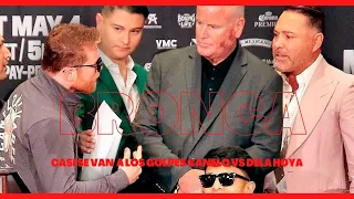 CASI SE VANA LOS GOLPES Oscar de la Hoya y Canelo CANELO VS MUNGUIA. #fyp #CaneloVsMunguía