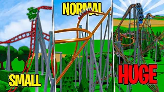 Theme Park Tycoon 2 But Each Ride Has a RANDOM Size!