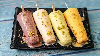 4 Flavor Malai Kulfi Recipe | Mango Kulfi | Chocolate Kulfi | Pista Kulfi | Malai Kulfi | Yummy