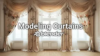 How to Make Curtains in Blender | This Modeling trick is TOO GOOD!