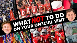 What NOT to do on your College Official Visit