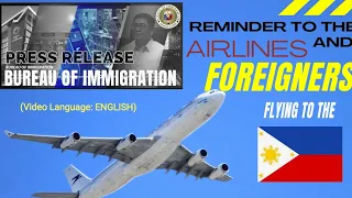 Travel Reminders to the Philippines for Airlines & Foreigners by the Bureau of Immigration | Vlog94