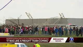 'Everything is in shambles': Workers survive direct hit from tornado at Garner Industries in Lincoln