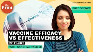 How is vaccine efficacy calculated