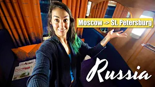 First Class Overnight Train | Moscow to St. Petersburg