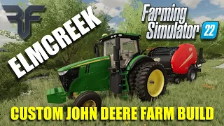 John Deere ELMCREEK CUSTOM FARM BUILD | USA MAP |PC MAP | Timelapse | Farming Simulator 22