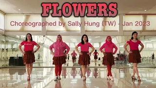Flowers | Line Dance by (@SallyHungDance | Beginner