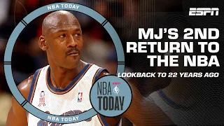 Michael Jordan came back for the 2nd time 22 YEARS AGO 😤 A look back at MJ’s return | NBA Today