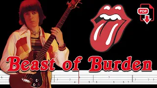 The Rolling Stones - Beast of Burden (🔴Bass Tabs | Notation) @ChamisBass #chamisbass #basstabs