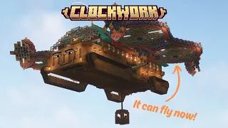 The Huge FLYING Mobile Base in Clockwork | Create mod