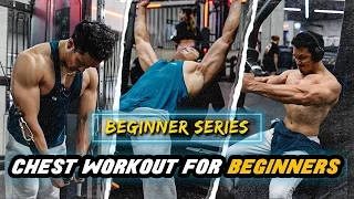 BIG CHEST WORKOUT for BEGINNERS in HINDI |चेस्ट वर्कआउट बिगिनर्स के लिए|