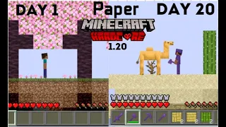 I Survived 20 days in 1.20 Paper Minecraft