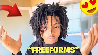 The ULTIMATE Freeform Dread Tutorial And Hair Journey..