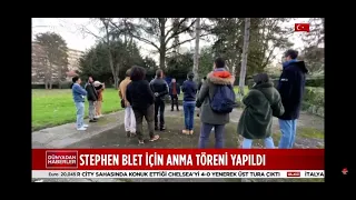 Hommage • Stéphane Blet • télévision turque : ÜLKE TV - 9.1.2023