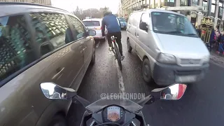 He nearly STOLE my GoPro & KEYS! Bicycle gang VS Biker