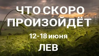 ЛЕВ🍀 Прогноз на неделю (12-18 июня 2023). Расклад от ТАТЬЯНЫ КЛЕВЕР. Клевер таро.