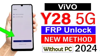 Vivo Y28 5G Google Account Remove | Android13/14 - No Need Computer - LATEST UPDATE 2024