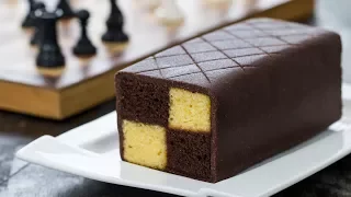 Chocolate Almond Battenberg Cake - 4k video