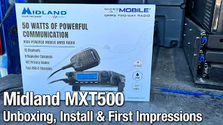 Midland MXT500 GMRS Radio - Unboxing, install and first impressions