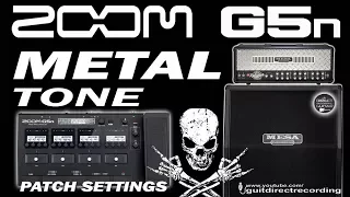 ZOOM G5n METAL Tone Rectifier Simulation FREE Settings