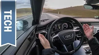 Adaptiver Fahrassistent im Audi A7 im Test: Teilautonomes Fahren, ACC & Lane Assist