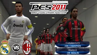 Retro PES 2011 - Milan vs Real Madrid