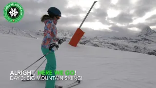 Learning with Alpine Ski School Zermatt! - George and Gen