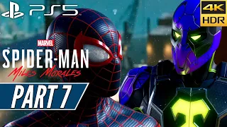 SPIDER-MAN MILES MORALES (PS5) Walkthrough Gameplay PART 7 [4K 60FPS HDR] - No Commentary