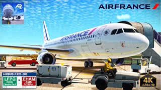 Air France A320-200 | Paris-Amsterdam | 4K | Real Flight Simulator