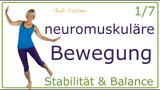 1/7 🌱 15 min.  neuromuskuläre Bewegung | Physio-Sport ohne Geräte, im Stehen