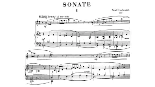 Paul Hindemith - Clarinet Sonata (Audio + Score)