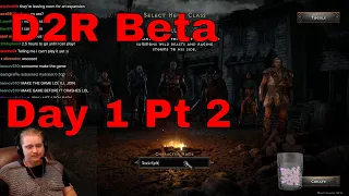 Diablo II Resurrected Beta Day #1 Part 2 The Wolf Pack