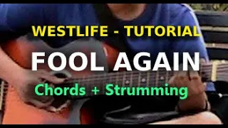 Westlife - Fool Again - Guitar chords Tutorial