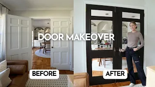 Door Makeover | How to add glass to doors