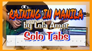 Raining in manila by lola amour guitar solo tabs