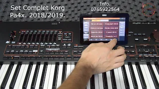 #SET COMPLET # KORG PA4X 2020. StudioSound Romania