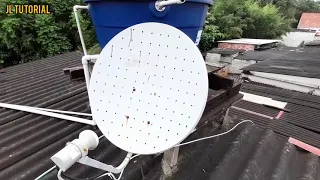 NOVO MÉTODO PARA NÃO SAIR O SINAL DO SATÉLITE DA ANTENA NOS DIAS DE CHUVA