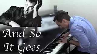 And So It Goes - Billy Joel Piano Cover by Jonny May