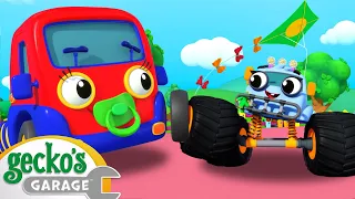 Monster Truck Boo Boo | Monster Truck| Animal for Kids | Truck and Bus Cartoon | Gecko's Garage