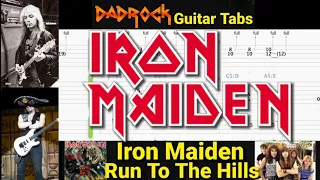 Run To The Hills - Iron Maiden - Guitar + Bass TABS Lesson