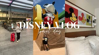 DISNEY WORLD TRAVEL DAY VLOG | Pop Century Resort & Disney Springs