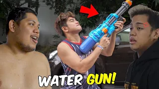 WATER GUN PRANK sa BG HOUSE! | MAY NAGALIT! | LAMINZU