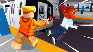 ROBLOX RAGDOLLS Get BULLIED in SUBWAY..