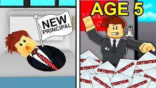 CHILD Born As PRINCIPAL.. (Roblox)