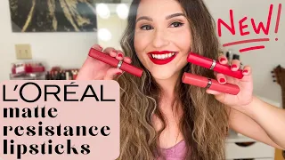 ✨NEW LOREAL LIQUID LIPSTICKS✨ lip swatches + first impressions